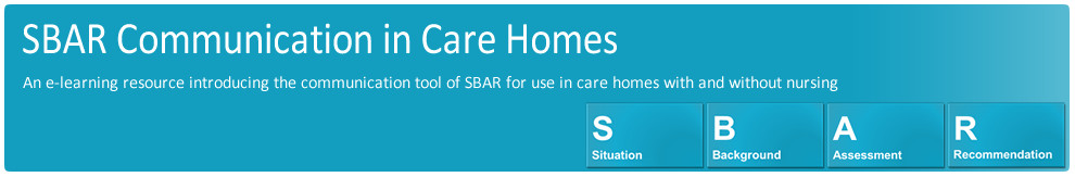 SBAR Communication in Care Homes (CCH)